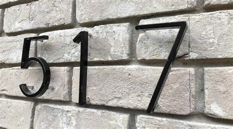 how to put metal numbers on a brick house|attach house numbers to brick.